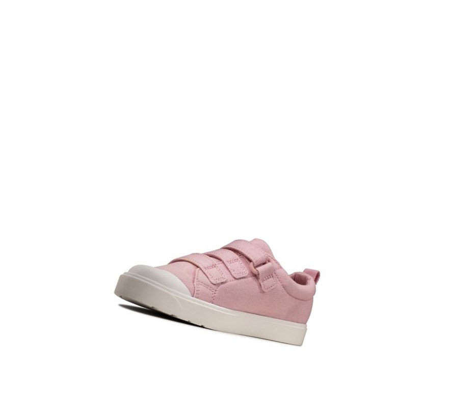 Chaussures Casual Clarks City Vibe Fille Rose | WZOB73485