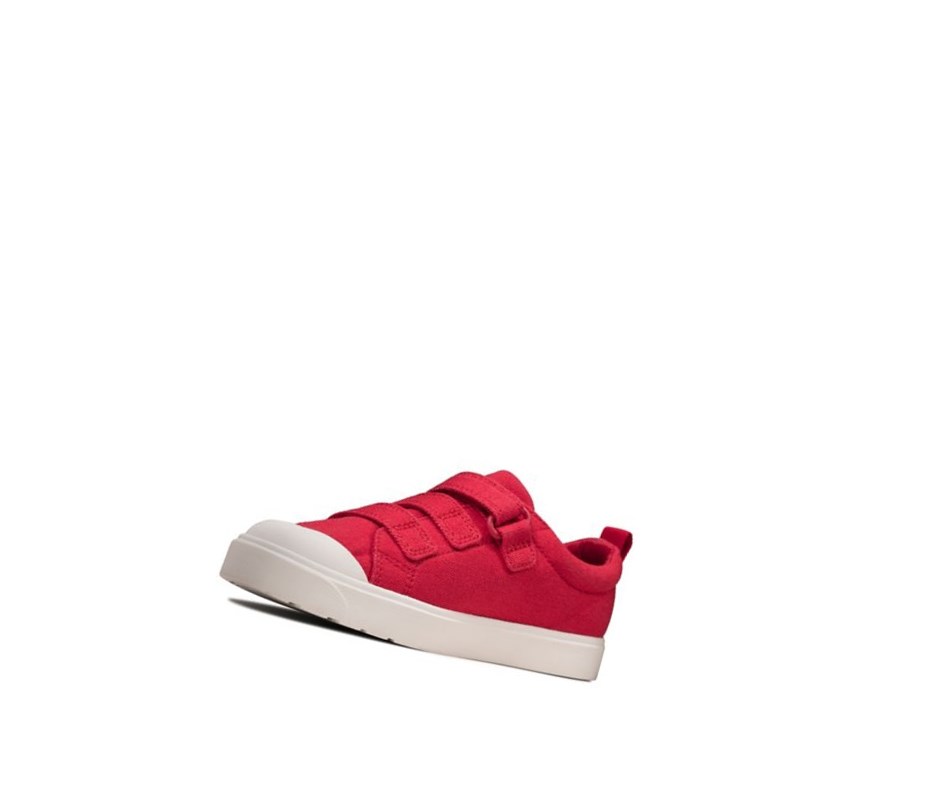 Chaussures Casual Clarks City Vibe Garcon Rouge | NEUQ53187