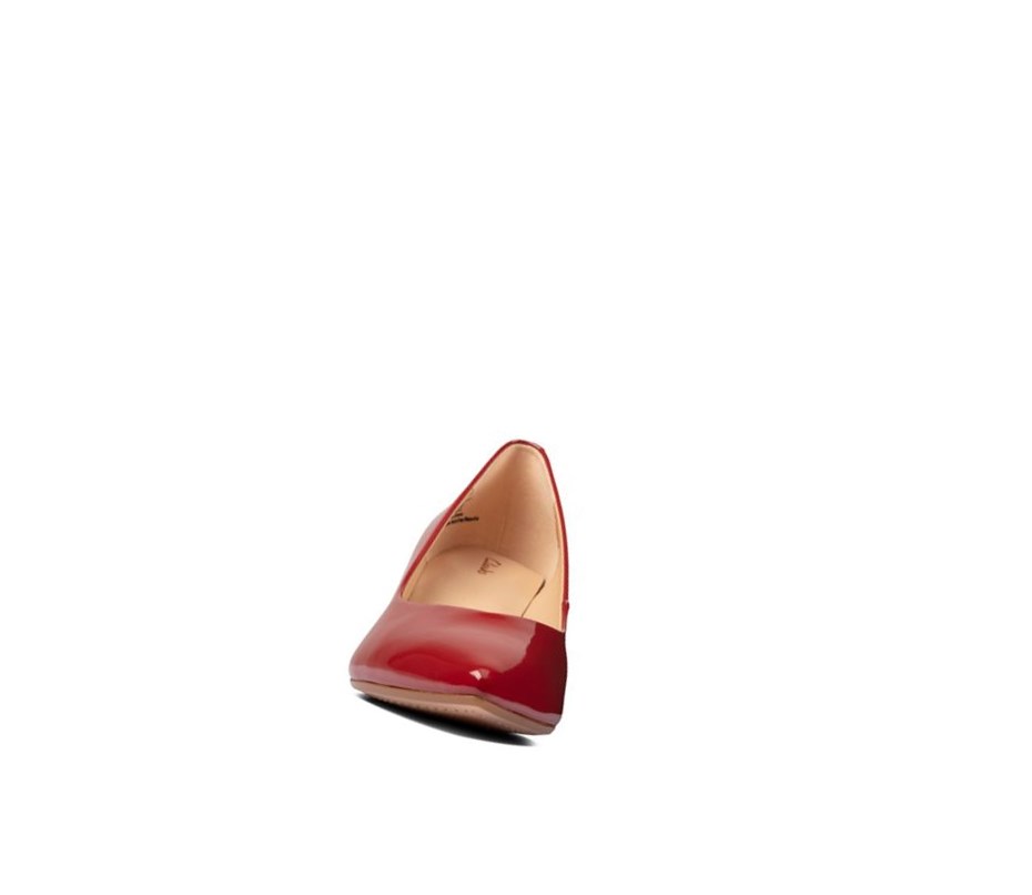 Chaussures Casual Clarks Laina 55 Court Daim Femme Rouge | ZTLM42361