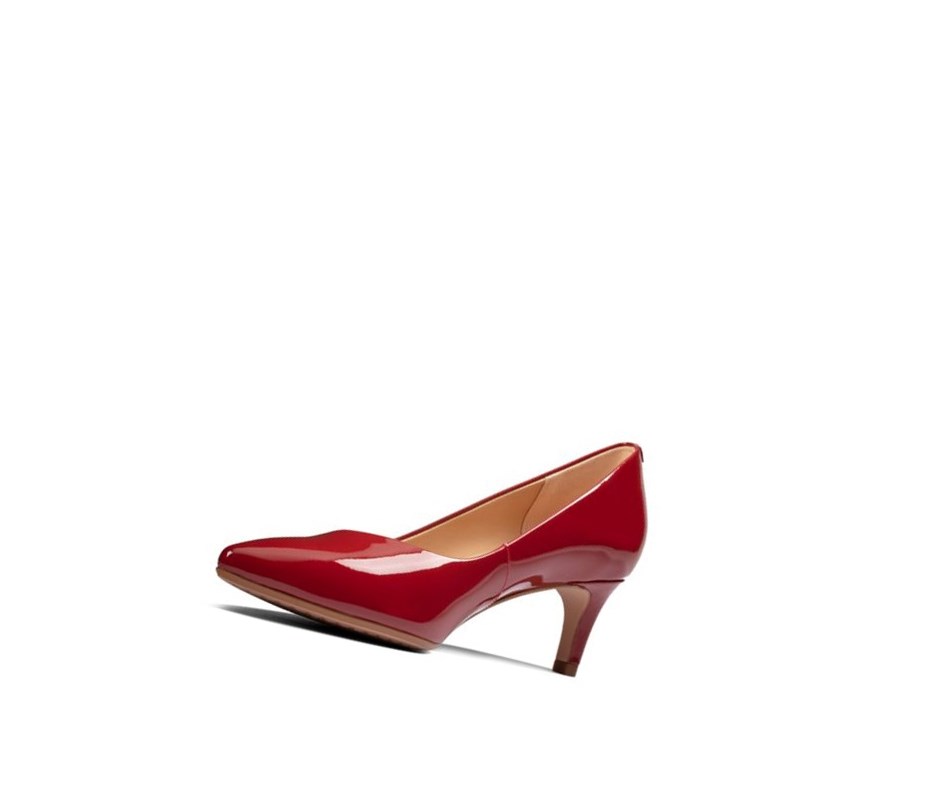 Chaussures Casual Clarks Laina 55 Court Daim Femme Rouge | ZTLM42361