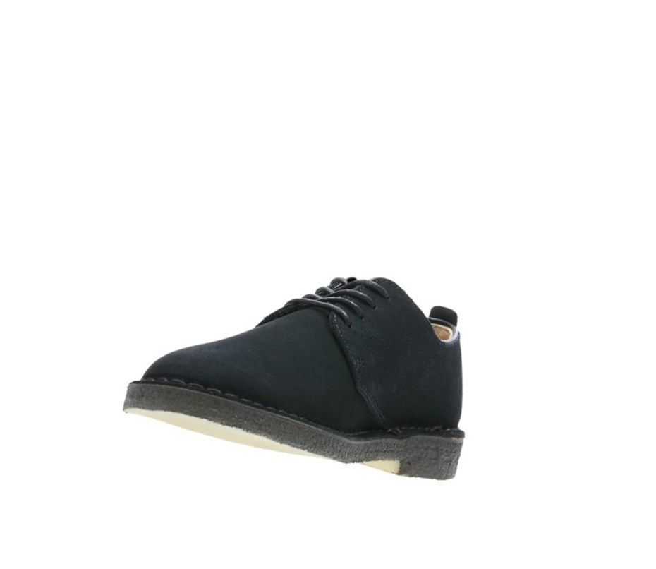 Chaussures Casual Clarks London Daim Homme Noir | SPZR89250