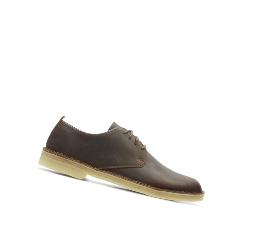 Chaussures Casual Clarks London Desert Homme Marron Foncé | XGCA61237