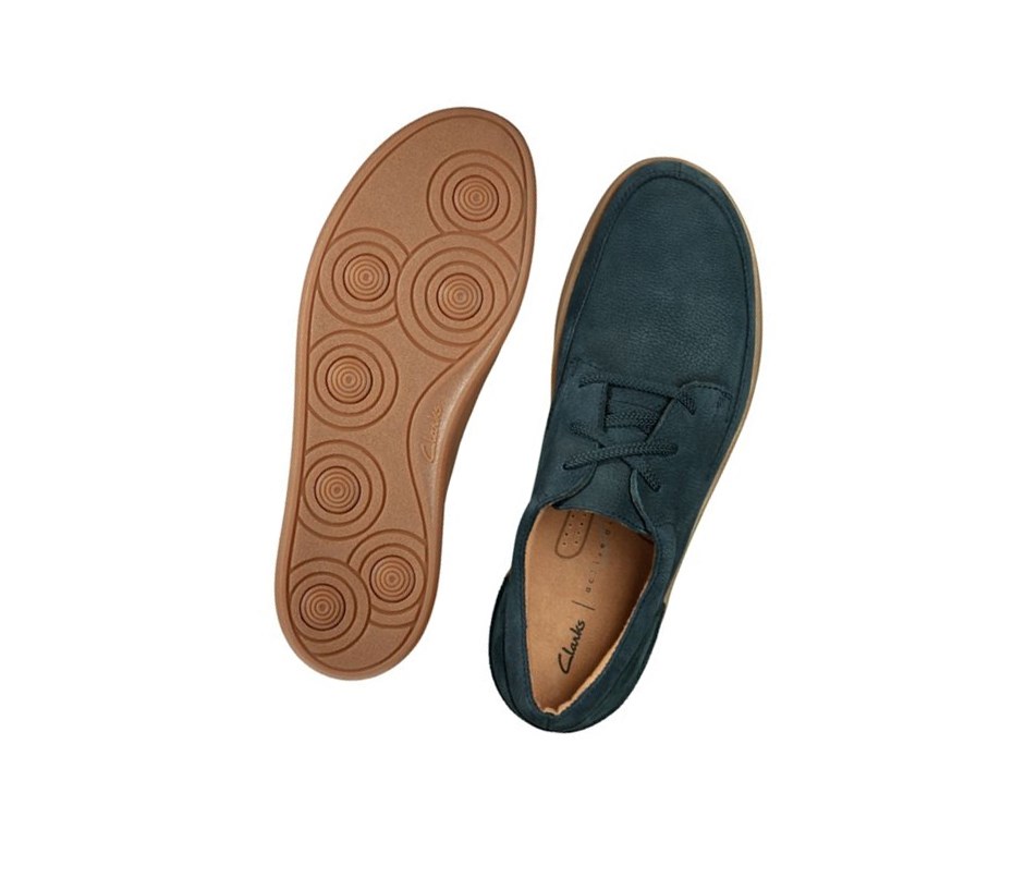 Chaussures Casual Clarks Oakland Craft Nubuck Daim Homme Bleu Marine | XHUN29867