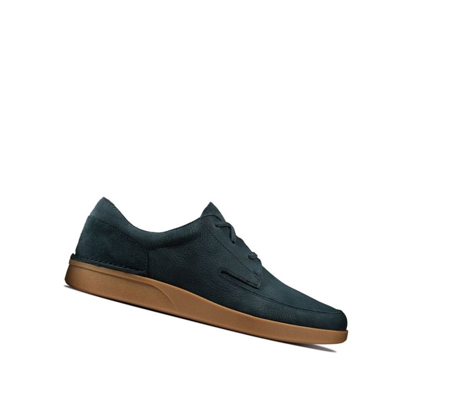 Chaussures Casual Clarks Oakland Craft Nubuck Daim Homme Bleu Marine | XHUN29867