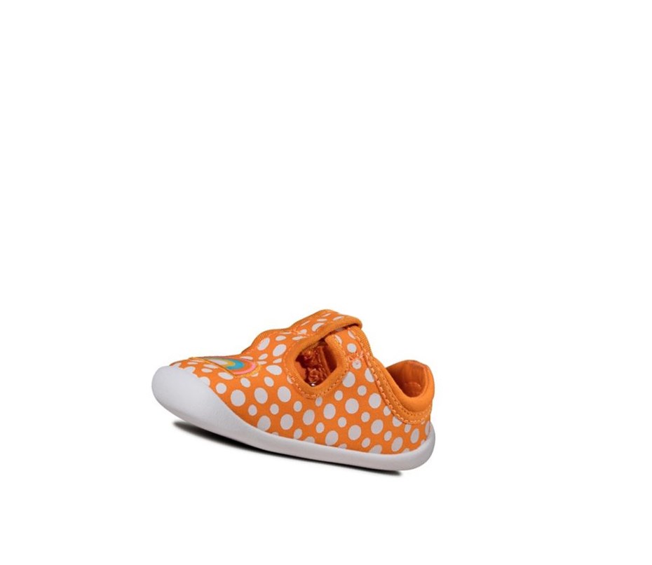 Chaussures Casual Clarks Roamer Sun T-bar Garcon Orange | KOAC69738