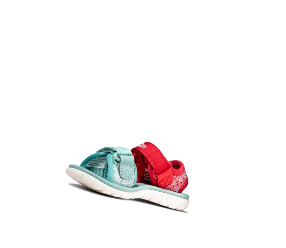 Chaussures Casual Clarks Surfing Sea Fille Rouge | FQUS53712