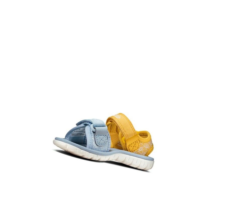 Chaussures Casual Clarks Surfing Sea Fille Jaune | TJEA53274