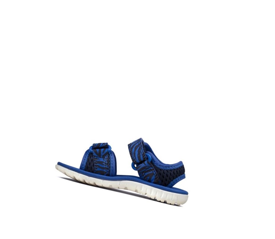 Chaussures Casual Clarks Surfing Tide Garcon Bleu Marine | QZBJ10674