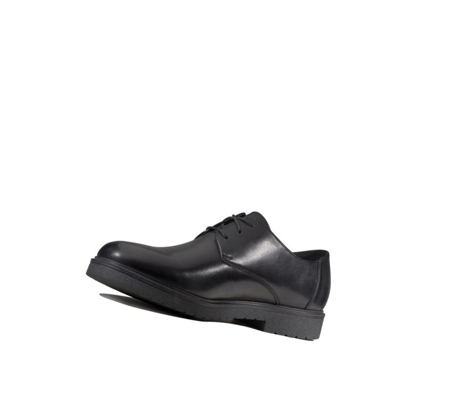 Chaussures Cuir Clarks Ashcroft Plain Cuir Homme Noir | JROD59042