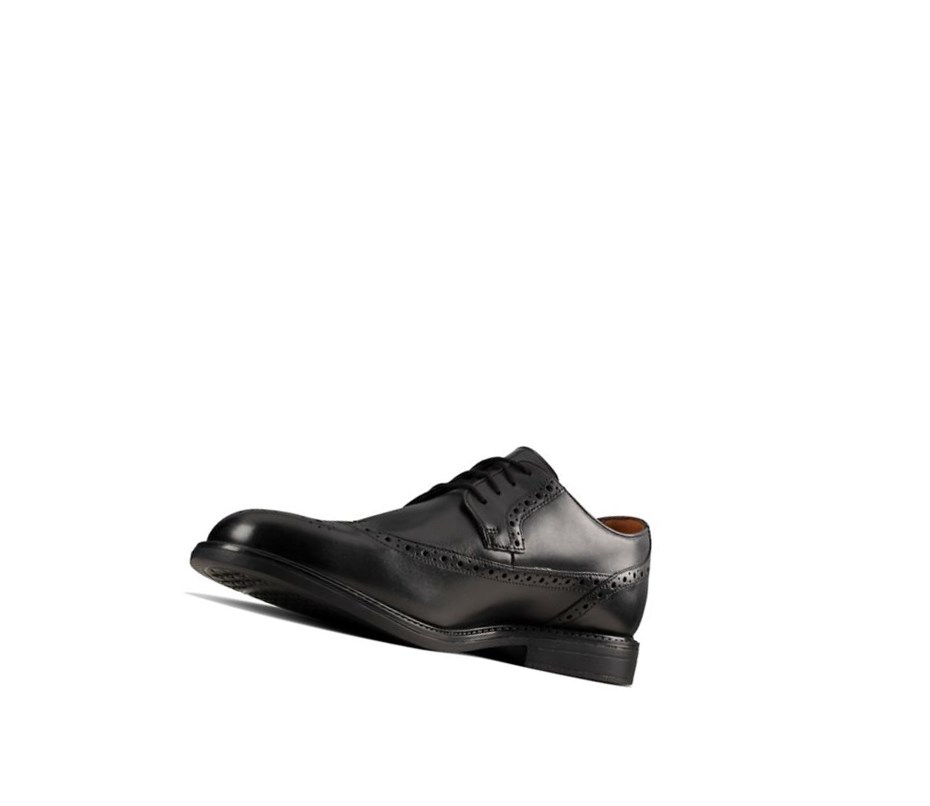 Chaussures Cuir Clarks Beckfield Limit Cuir Homme Noir | ELJA98376