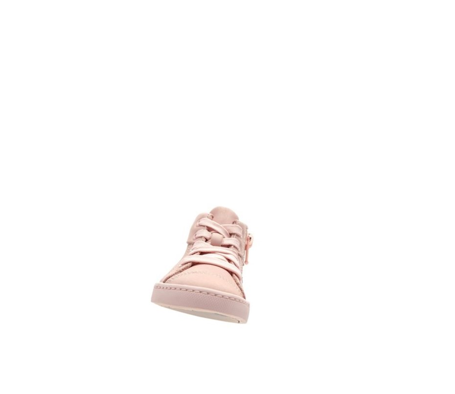 Chaussures Cuir Clarks City Oasis Cuir Fille Rose | VDNL30189