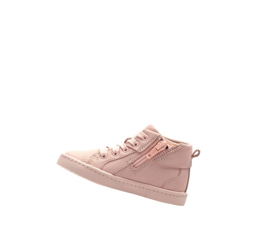 Chaussures Cuir Clarks City Oasis Cuir Fille Rose | VDNL30189