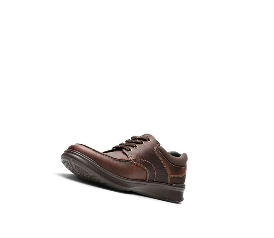 Chaussures Cuir Clarks Cotrell Edge Oily Cuir Larges Fit Homme Marron | JKTE45931