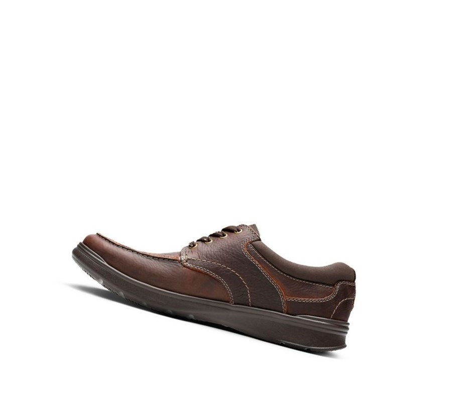 Chaussures Cuir Clarks Cotrell Edge Oily Cuir Larges Fit Homme Marron | JKTE45931