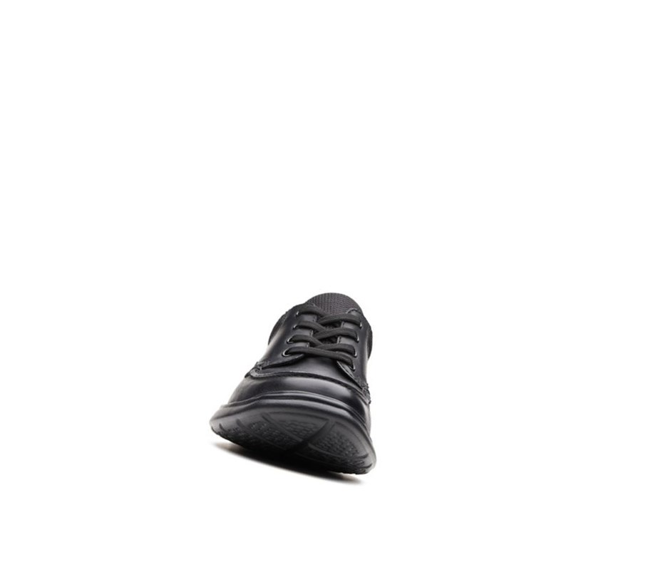 Chaussures Cuir Clarks Cotrell Edge Smooth Cuir Homme Noir | DHZN10862