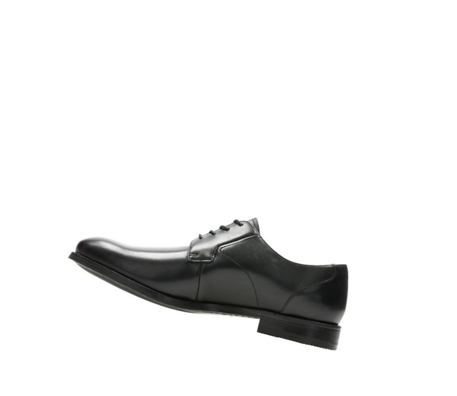 Chaussures Cuir Clarks Edward Plain Cuir Homme Noir | JPZK12835