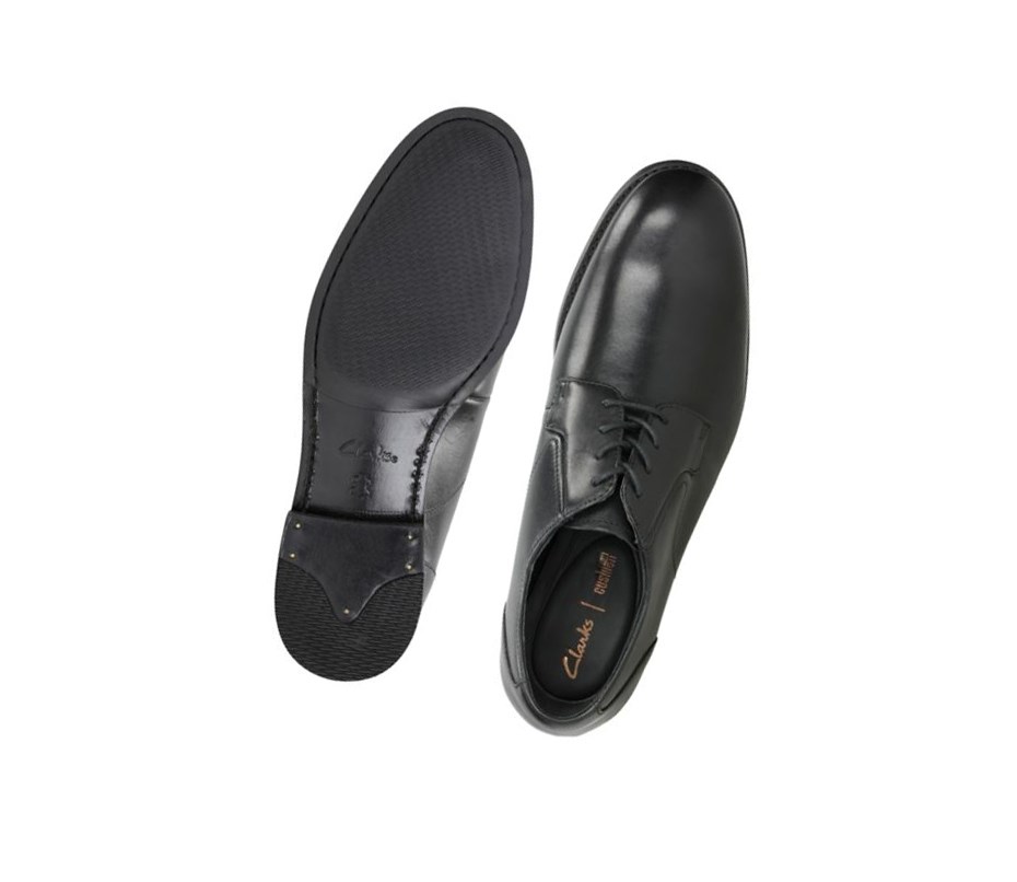 Chaussures Cuir Clarks Edward Plain Cuir Homme Noir | JPZK12835