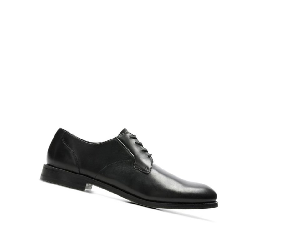 Chaussures Cuir Clarks Edward Plain Cuir Homme Noir | JPZK12835