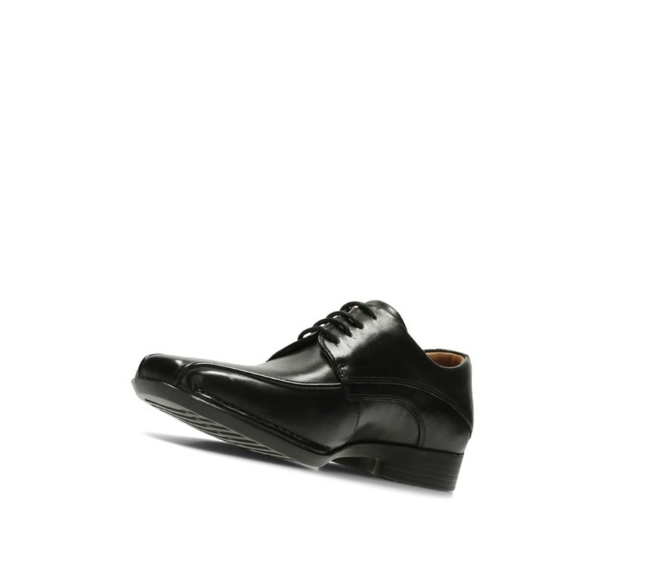 Chaussures Cuir Clarks Francis Air Cuir Homme Noir | FABW37165