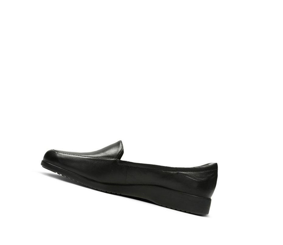 Chaussures Cuir Clarks Georgia Cuir Femme Noir | QKWC29810