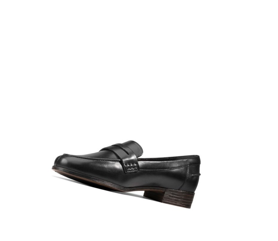 Chaussures Cuir Clarks Hamble Cuir Femme Noir | DMWR84706