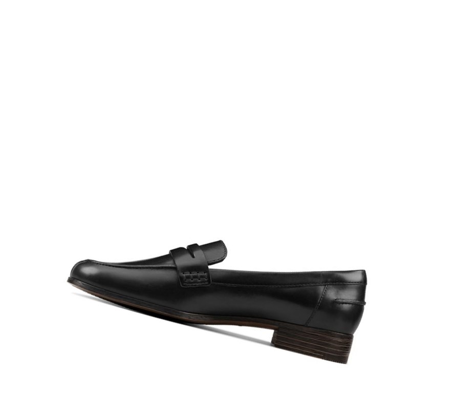 Chaussures Cuir Clarks Hamble Cuir Femme Noir | DMWR84706