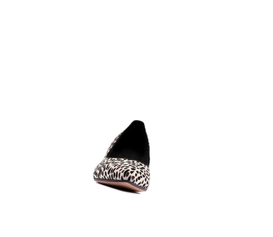 Chaussures Cuir Clarks Laina 55 Court Print Cuir Femme Leopard | FMPU20586