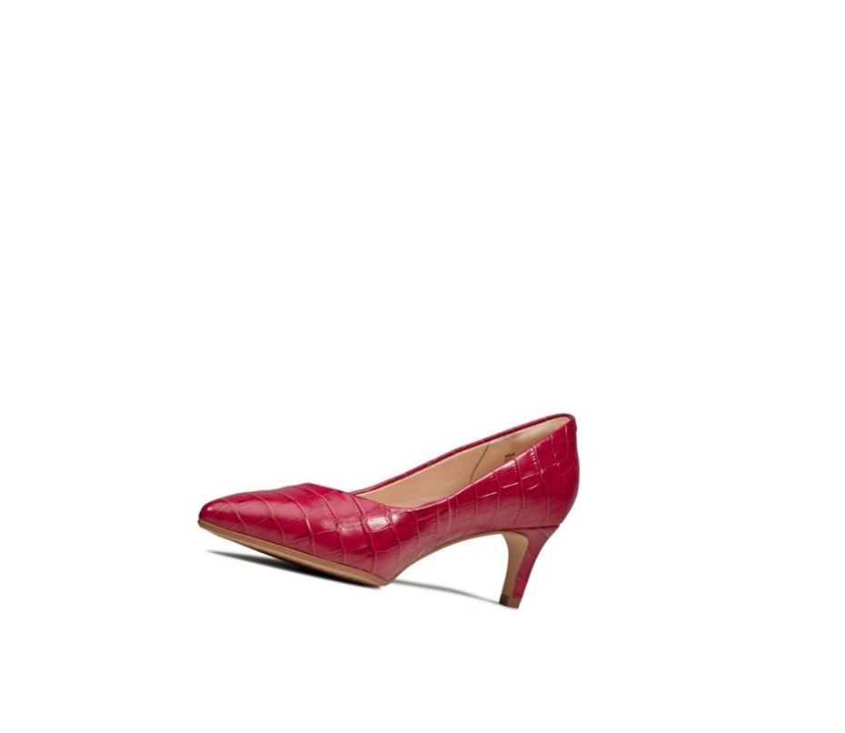 Chaussures Cuir Clarks Laina 55 Cuir Larges Fit Femme Fushia | OSZP79348