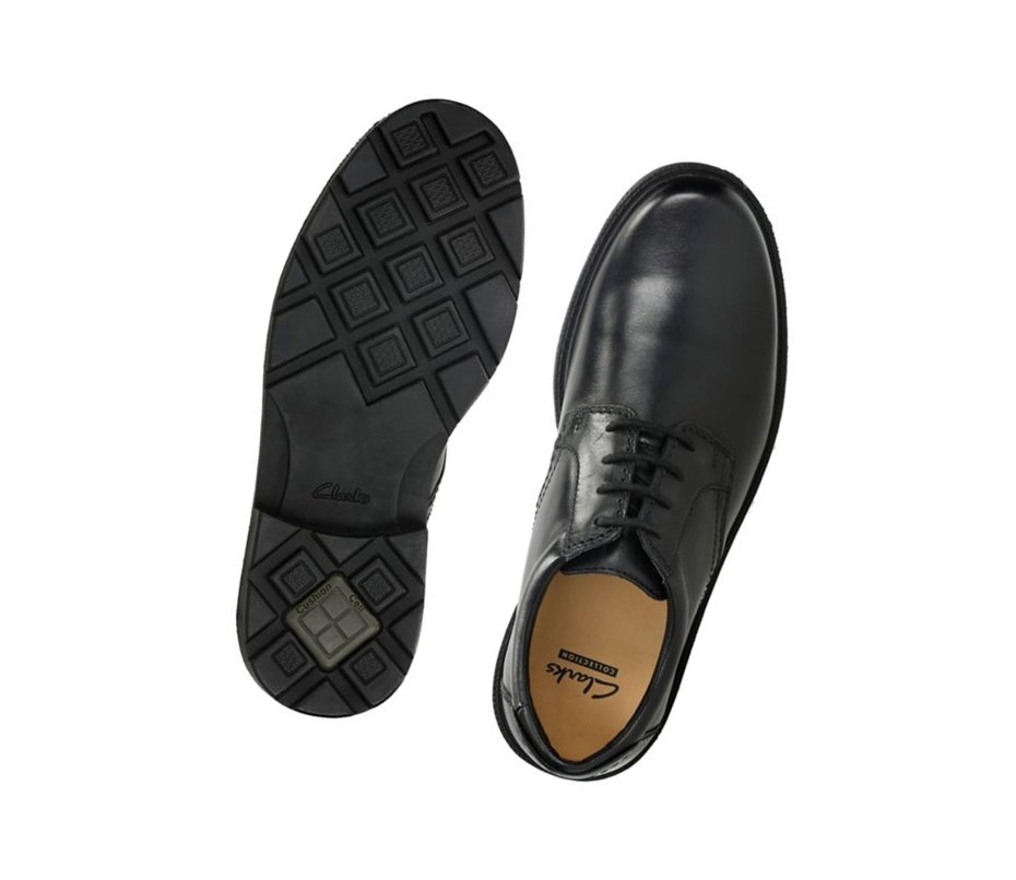 Chaussures Cuir Clarks Lair Cuir Homme Noir | EZYB14708