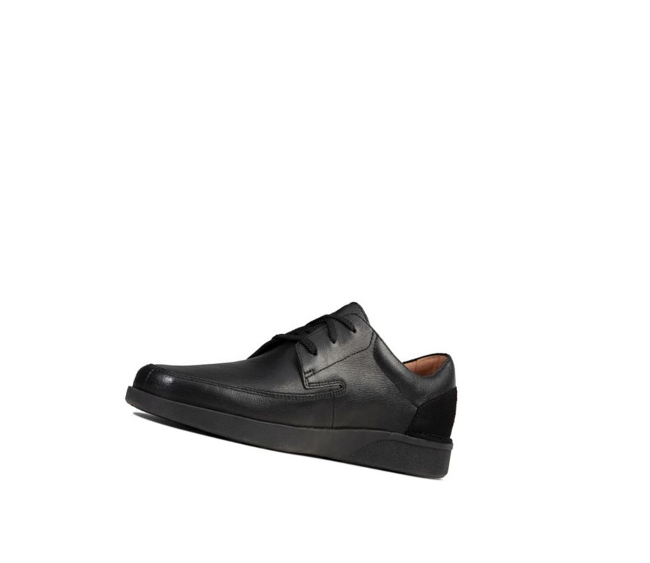 Chaussures Cuir Clarks Oakland Craft Cuir Homme Noir | GLFY36570