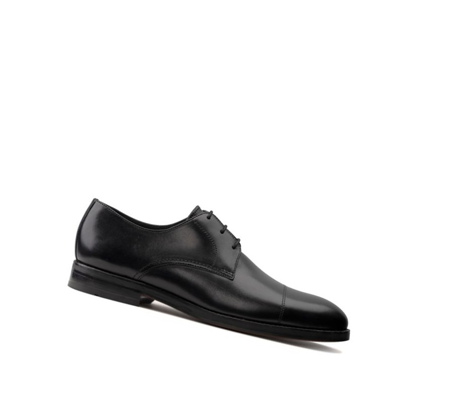 Chaussures Cuir Clarks Oliver Cap Cuir Homme Noir | MESA36470