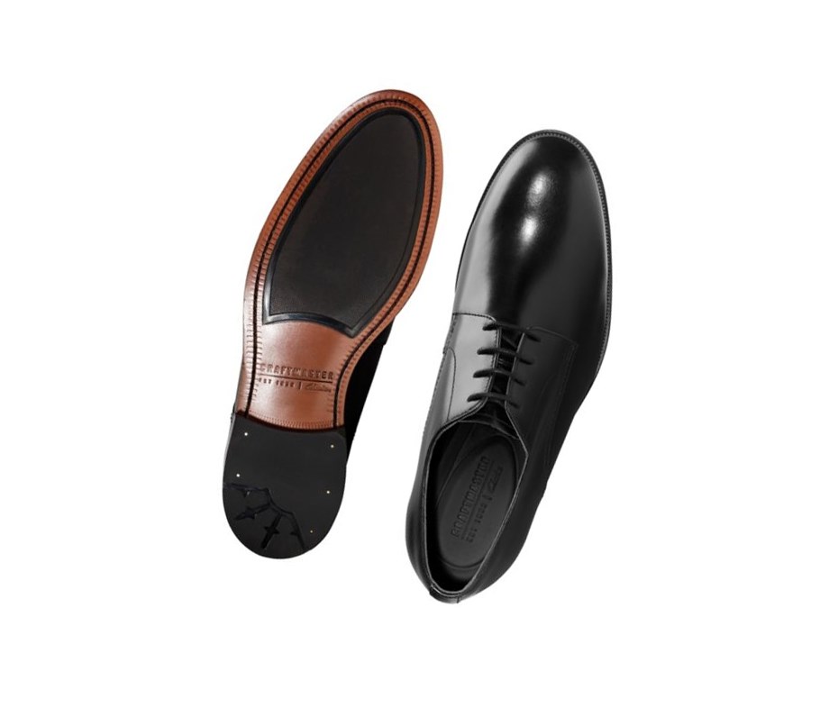 Chaussures Cuir Clarks Oliver Dentelle Cuir Homme Noir | PIYJ36491