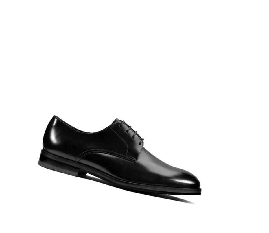 Chaussures Cuir Clarks Oliver Dentelle Cuir Homme Noir | PIYJ36491