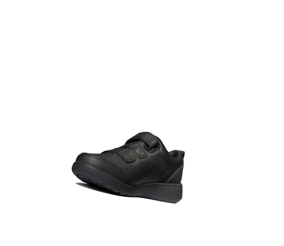 Chaussures Cuir Clarks Scape Sky Cuir Garcon Noir | IUWS62158