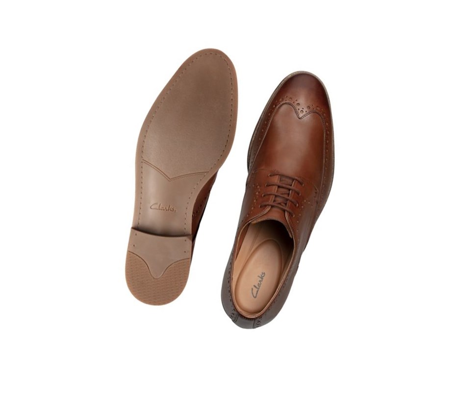 Chaussures Cuir Clarks Stanford Limit Cuir Homme Marron | KMAW54893