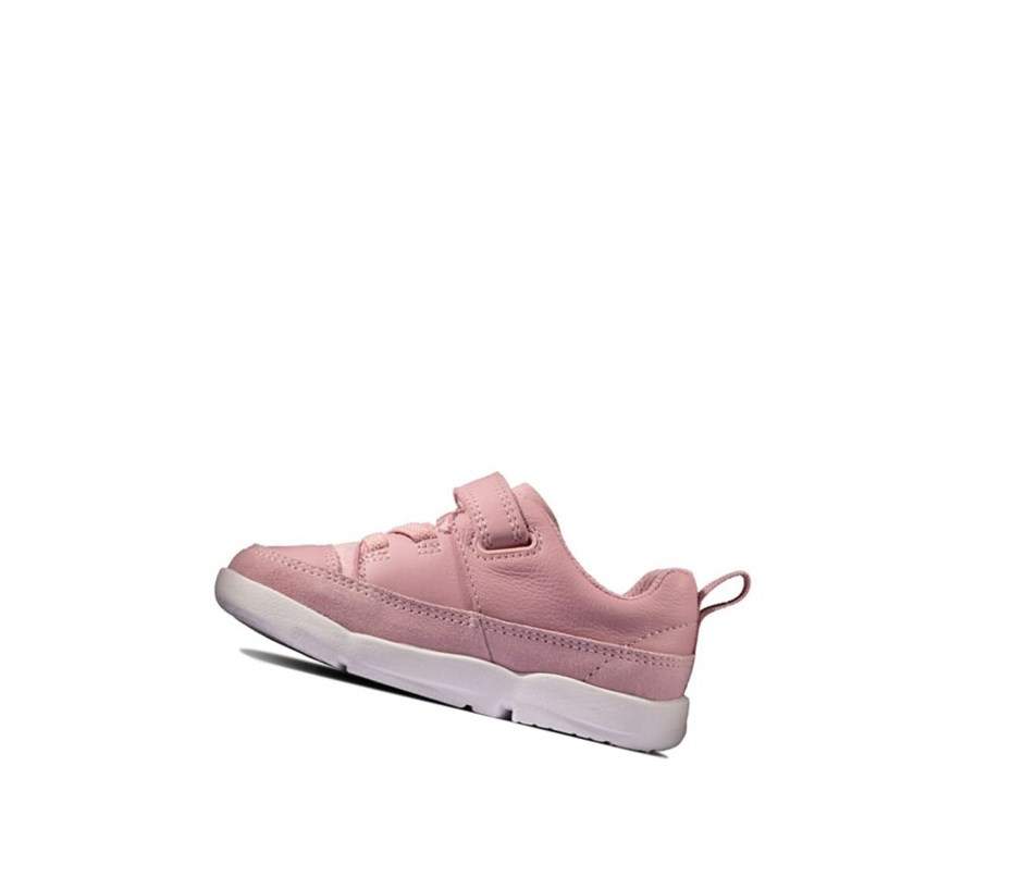 Chaussures Cuir Clarks Tri Craft Cuir Fille Rose | PTRG71386