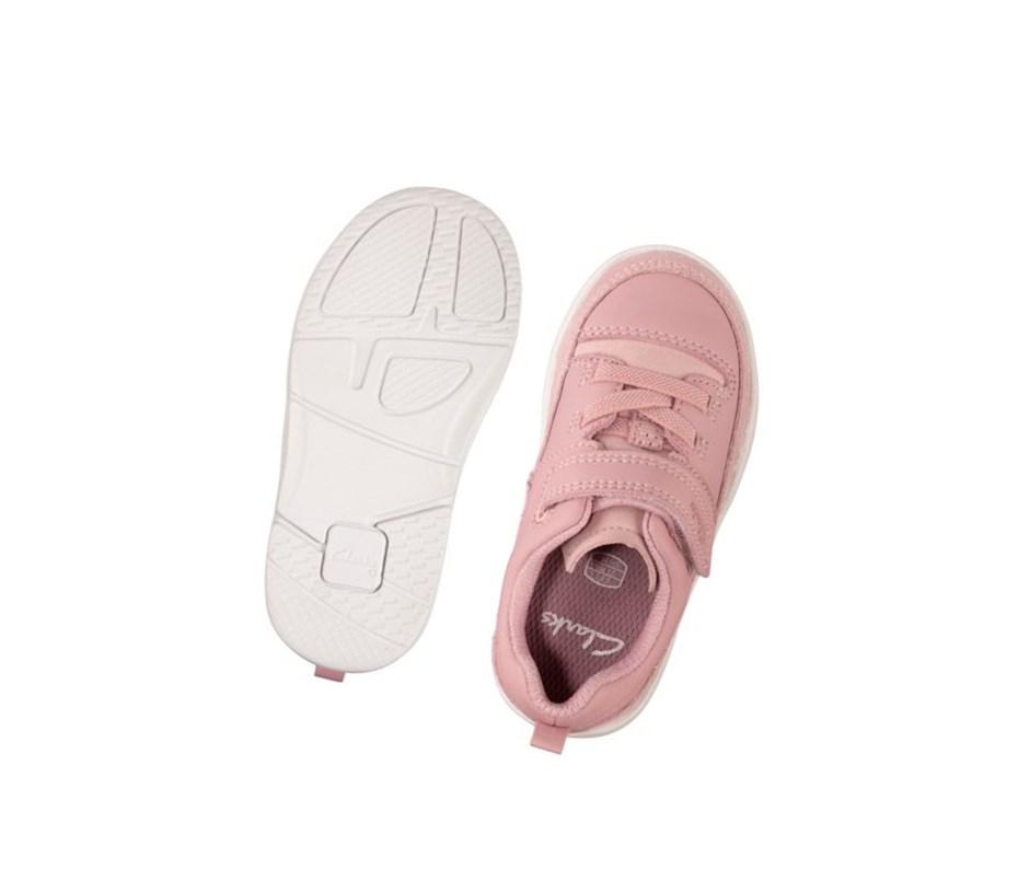 Chaussures Cuir Clarks Tri Craft Cuir Fille Rose | PTRG71386