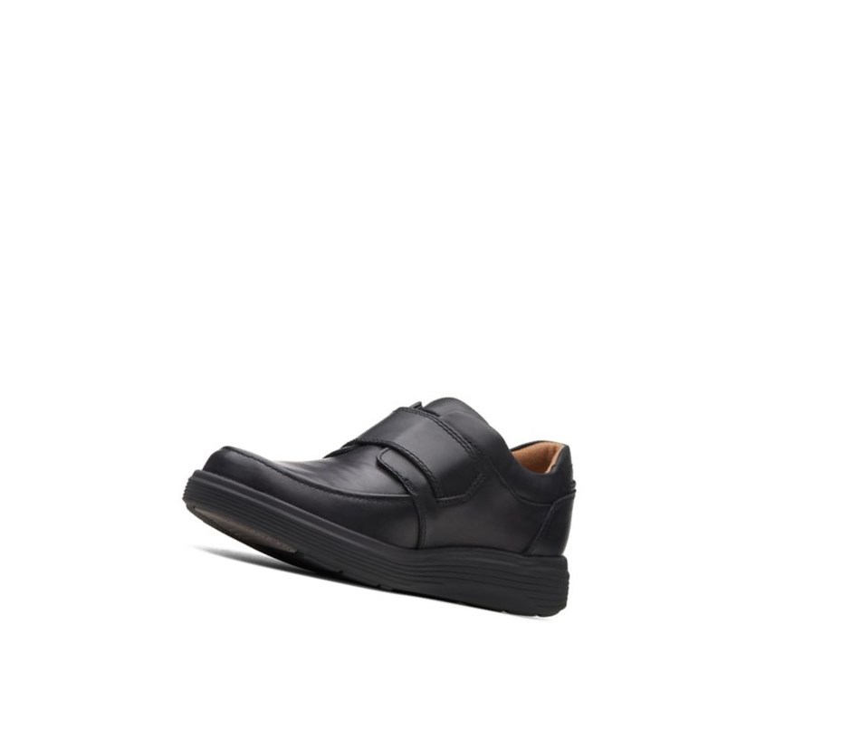 Chaussures Cuir Clarks Un Abode Brides Cuir Homme Noir | DPHI41569