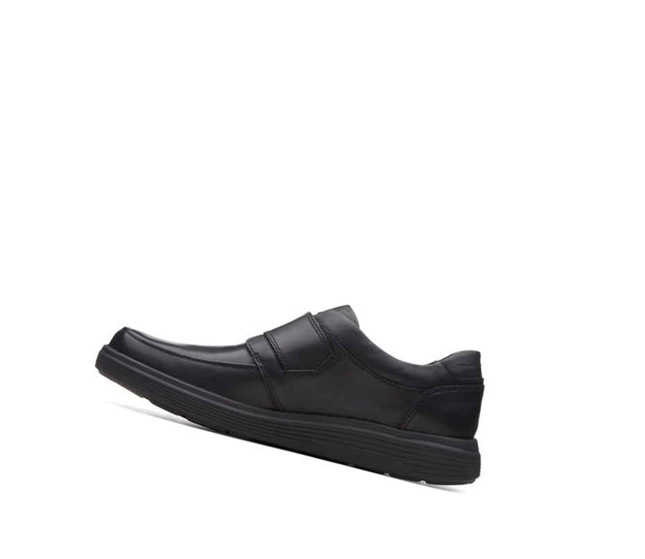 Chaussures Cuir Clarks Un Abode Brides Cuir Homme Noir | DPHI41569