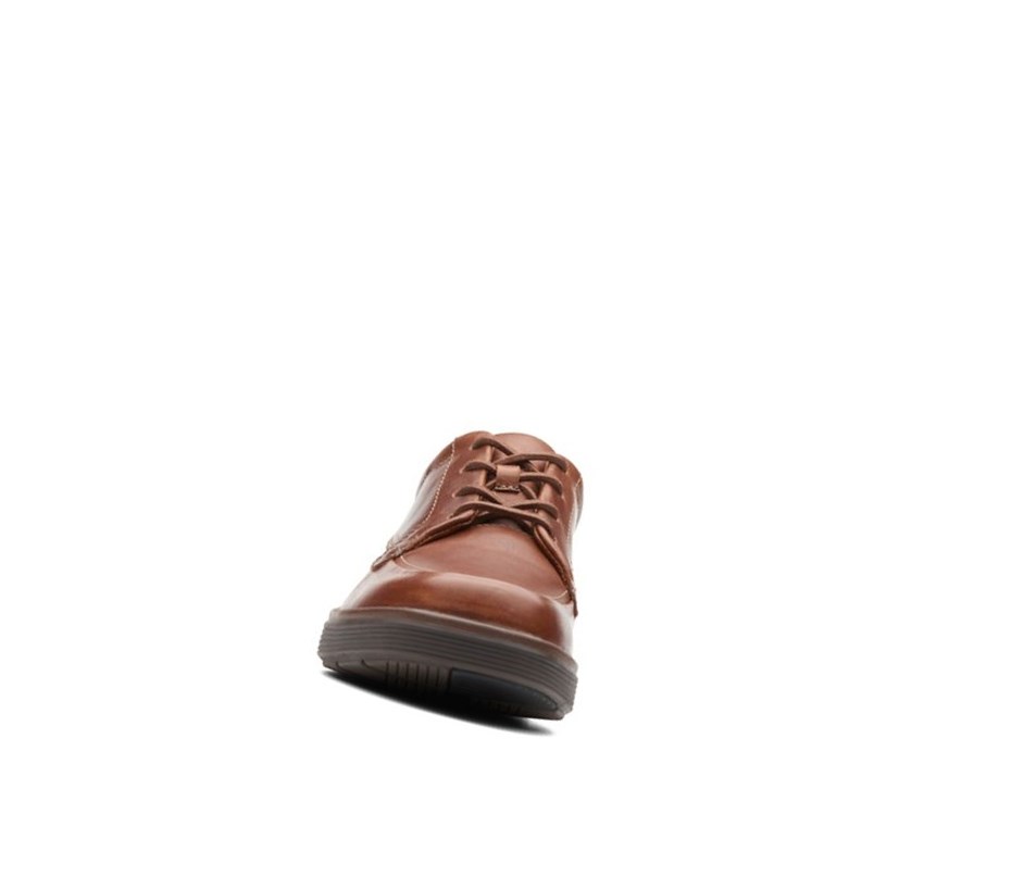 Chaussures Cuir Clarks Un Abode Ease Cuir Larges Fit Homme Marron Foncé | FTKZ76928