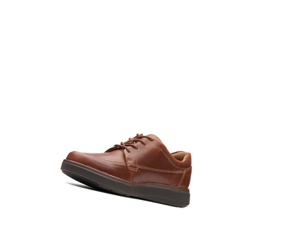 Chaussures Cuir Clarks Un Abode Ease Cuir Larges Fit Homme Marron Foncé | FTKZ76928