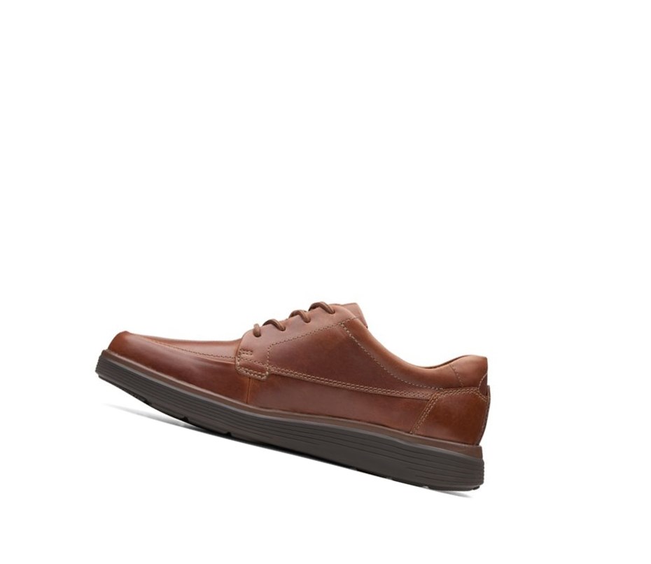 Chaussures Cuir Clarks Un Abode Ease Cuir Larges Fit Homme Marron Foncé | FTKZ76928