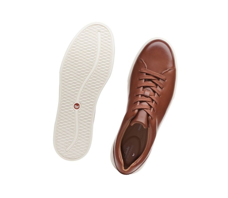 Chaussures Cuir Clarks Un Costa Dentelle Cuir Homme Marron | XHYT89351