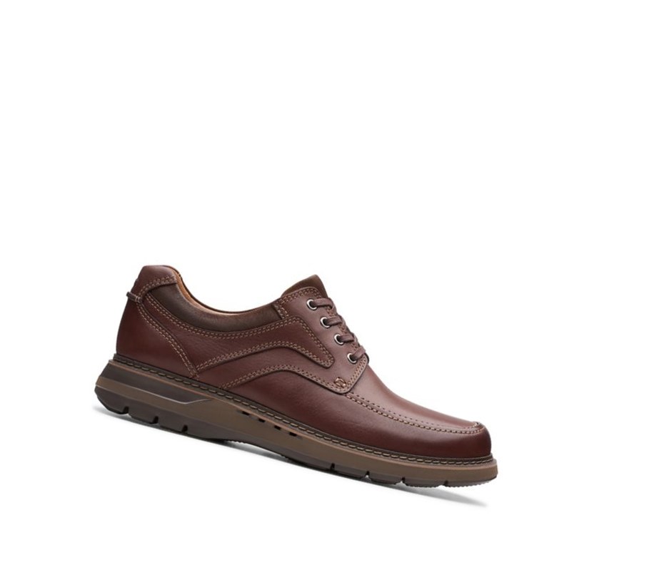 Chaussures Cuir Clarks Un Ramble Dentelle Cuir Homme Marron Foncé | HLAR15873