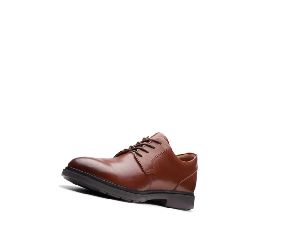 Chaussures Cuir Clarks Un Tailor Tie Cuir Homme Marron | KWGQ23519