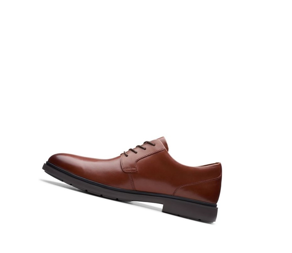 Chaussures Cuir Clarks Un Tailor Tie Cuir Homme Marron | KWGQ23519