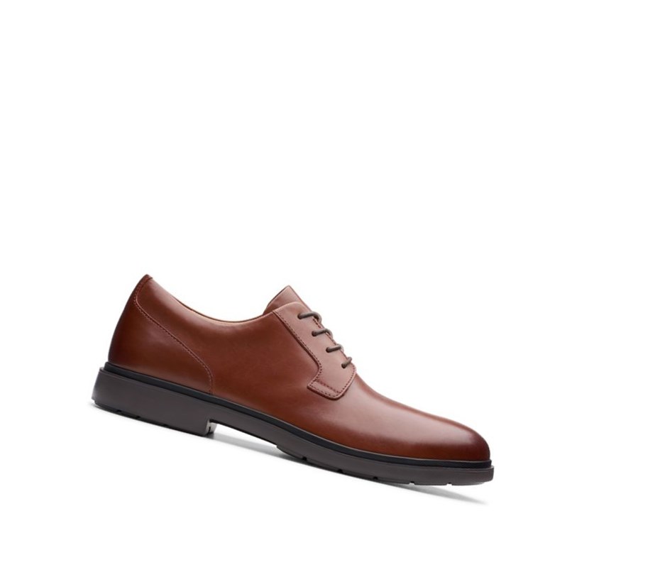 Chaussures Cuir Clarks Un Tailor Tie Cuir Homme Marron | KWGQ23519