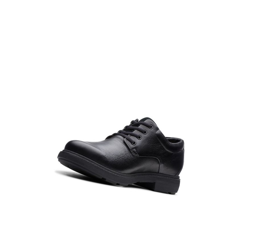 Chaussures Cuir Clarks Un Tread Lo Gore-tex Cuir Homme Noir | RFVG50368