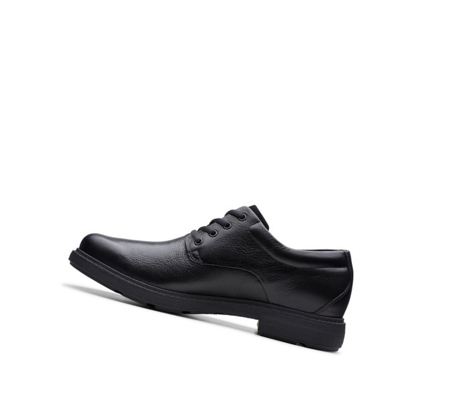 Chaussures Cuir Clarks Un Tread Lo Gore-tex Cuir Homme Noir | RFVG50368