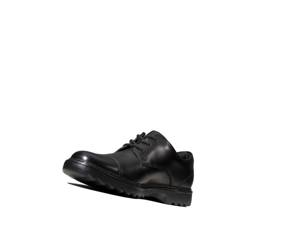 Chaussures D'école Clarks Asher Soar Cuir Garcon Noir | UOSC47903